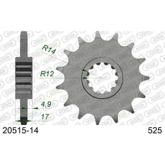 Front Sprocket AFAM 520 - 13t 2050013
