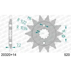 Front Sprocket AFAM 520 - 12t 2030512