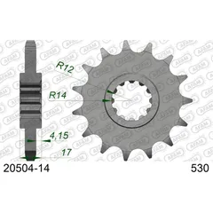 Front Sprocket AFAM 520 - 13t 20320+13 20320DN13