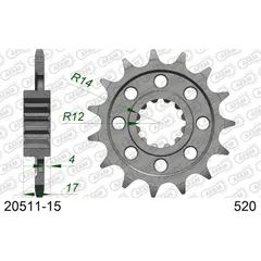 Front Sprocket AFAM 520 - 14t 2040714