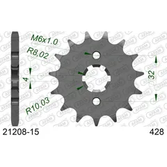 Front Sprocket AFAM 520 - 17t 2061717