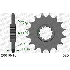 Front Sprocket AFAM 530 - 17t 2060217