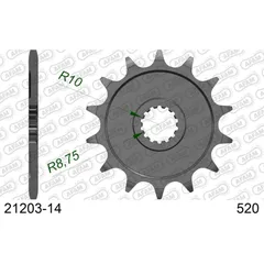 Front Sprocket AFAM 525 - 17t 2061417