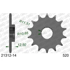 Front Sprocket AFAM 520 - 12t 2120312