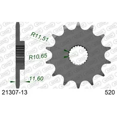 Front Sprocket Supersprox 520/13t 21307-13