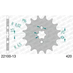 Front Sprocket AFAM 520 - 16t 2160316