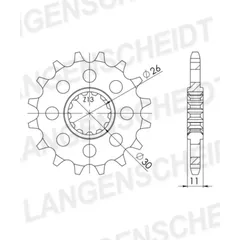 Front Sprocket Supersprox 525/17t 21609-17