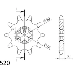 Ritzel 520/10Z 22104A10