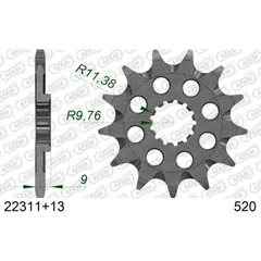 Front Sprocket AFAM 428 - 13t 2220013