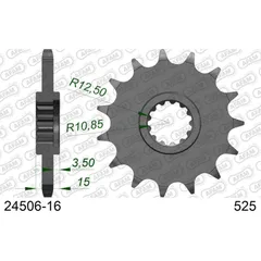 Front Sprocket AFAM 520 - 14t 24304+14 22301DN14