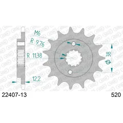 Front Sprocket AFAM 520 - 15t 22303+15 22303DN15