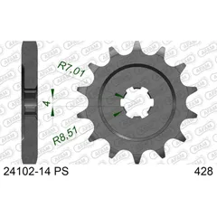 Front Sprocket AFAM 520 - 17t 2250317