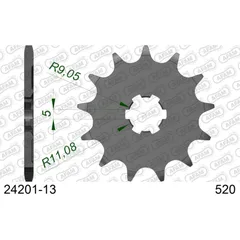 Front Sprocket AFAM 532 - 15t 2280015