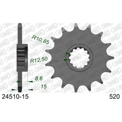 Front Sprocket AFAM 530 - 15t 2440115