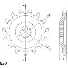 Ritzel 630/15Z