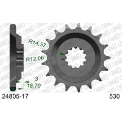 Front Sprocket AFAM 530 - 17t 2450417