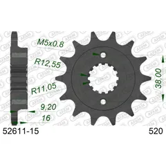 Front Sprocket AFAM 520 - 15t 5261115