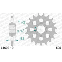 Front Sprocket AFAM 525 - 19t 6160219