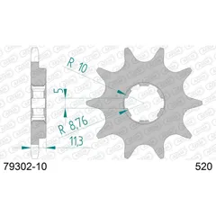 Front Sprocket AFAM 520 - 10t 7930210