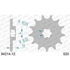 Front Sprocket AFAM 520 - 12t 9421412