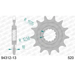 Front Sprocket AFAM 520 - 13t 9431213