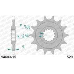 Front Sprocket AFAM 520 - 15t 9460315