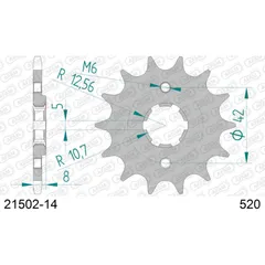Front Sprocket AFAM 520 - 17t 2130117