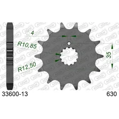 Front Sprocket AFAM 420 - 13t 30100+13 30100DN13