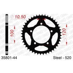 Stahl-Kettenrad AFAM 415 - 43Z Silber 3510043