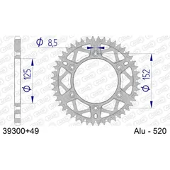 Alu-Kettenrad AFAM 520 - 40Z Gun Metal 3680140
