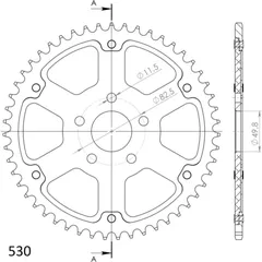Stealth-Rear Sprocket / Chain Wheel Supersprox 530/53t silver 37080V53