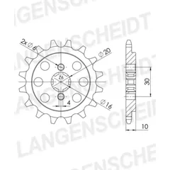 Front Sprocket Supersprox 520/13t 46203-13