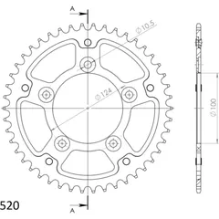 Stealth-Rear Sprocket / Chain Wheel Supersprox 520/47t black 50613K47