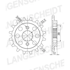 Front Sprocket Supersprox 520/15t 52606-15