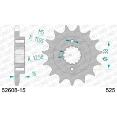 Front Sprocket AFAM 525 - 15t 5260815