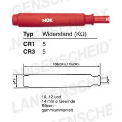 Zündkerzenkabel NGK CR1