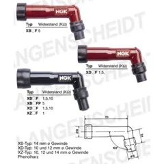 Spark plug connector NGK XD05F
