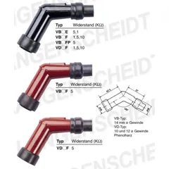 Spark plug connector NGK VB01E