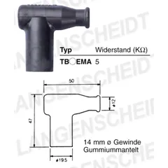 Spark plug connector NGK TB05EMA