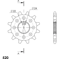 Front Sprocket Supersprox 520/11t 61201-11