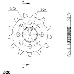 Front Sprocket 520/13t 61201A13