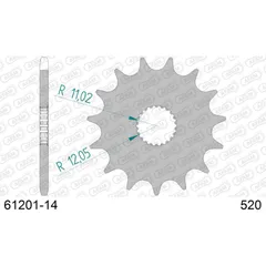 Front Sprocket AFAM 520 - 14t 6120114