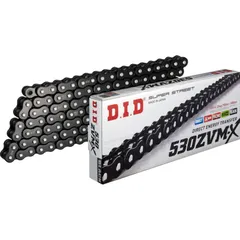X-Ring Chain DID 530ZVM-X BK&BK/110N Chain open with rivet lock (ZJ)