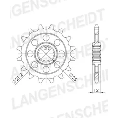 Front Sprocket Supersprox 520/15t 64302-15