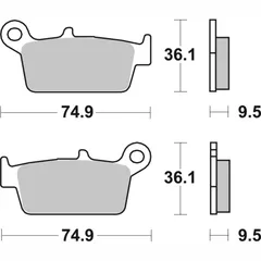 Bremsbelag Bremsbacken SBS 604LF