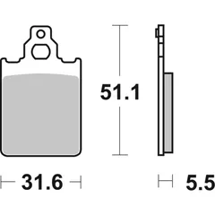 Brake Pads / Shoes SBS 680LF