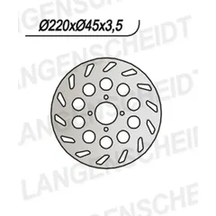 Bremsscheibe NG 0015 220 mm, starr (FXD)