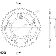 Stealth-Rear Sprocket / Chain Wheel Supersprox 420/46t black