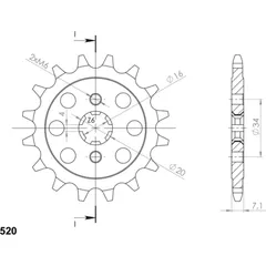 Front Sprocket Supersprox 520/12t 73205-12
