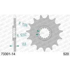 Front Sprocket AFAM 520 - 14t 7330114